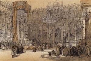 Griechische Kirche des Heiligen Grabes (Farblithografie) von David (after) Roberts