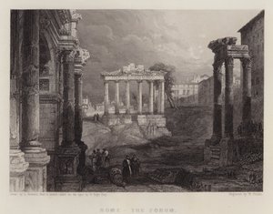 Rom, das Forum von David (after) Roberts