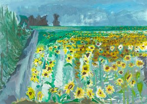 Sonnenblumen und Mistral, 2002
