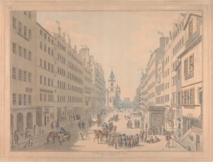 Die High Street von Edinburgh vom Osten von David Allan