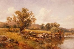 Die Ufer des Llugwy, Nordwales