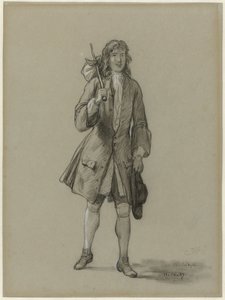 Ferdinand Huyck kehrt aus der Fremde zurück. Illustration für das gleichnamige Buch von Jacob van Lennep