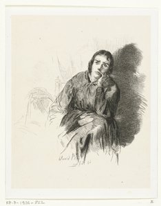Studie einer nachdenklichen Frau von David Bles