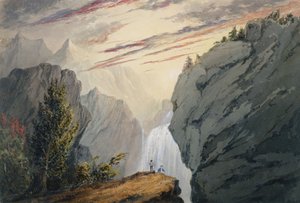 Am Wasserfall, ca. 1850