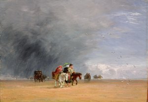 Überquerung der Sandbänke, 1848 von David Cox
