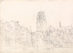 Rotterdam: Die Kirche St. Laurentius von David Cox