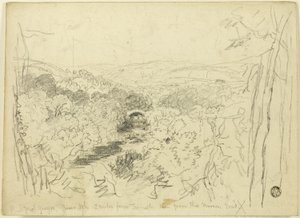 Pont Pwl Gwyn, Fluss Usk von David Cox the elder