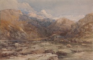 Flusslandschaft in Wales, ca. 1850 von David Cox the elder