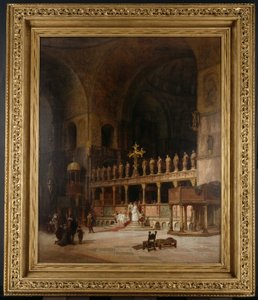 Innenraum von St. Markus, Venedig, 1869