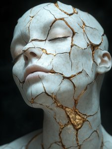 Goldene Kintsugi-Gelassenheit von David Drake