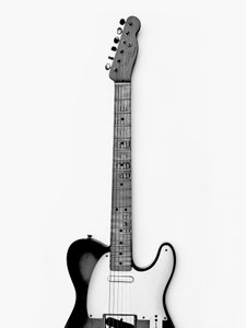 Monochrome E-Gitarre von David Drake