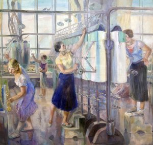 Der Fünfjahresplan - Frauenwerkstatt in der Sevkabel-Fabrik