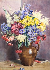 Augustblumen, 20. Jahrhundert von David Goodfellow