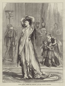 Szene aus Medea in Korinth, im Lyceum Theatre von David Henry Friston