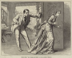 Szene aus Die Frau in Weiß, im Olympic Theatre von David Henry Friston