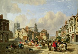 Der Haymarket, Norwich, 1825