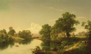 Am Esopus Creek, Ulster County, NY, 1859 von David Johnson