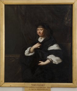 Maria Elisabet, 1610-1684, Prinzessin von Sachsen, Herzogin von Holstein-Gottorp von David Klöcker Ehrenstrahl