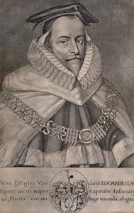 Sir Edward Coke, englischer Anwalt, Schriftsteller und Politiker