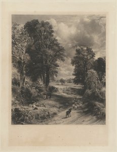 Das Kornfeld von David Lucas after John Constable