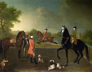 Henry, 10. Earl of Pembroke, und sein Sohn George Augustus, Lord Herbert (1759-1827) von David Morier