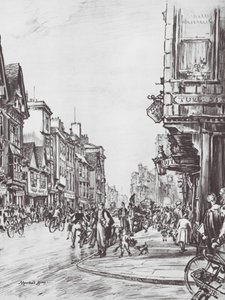 Oxford: Carfax vom Mitre von David Muirhead (after) Bone