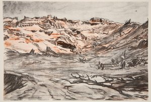 Ein Steinbruch bei Mouquet Farm, Illustration aus 