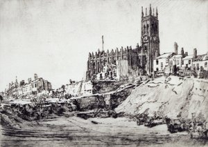 York Road, Leeds (Radierung) von David Muirhead Bone