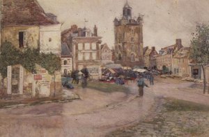 Markttag in Genilly, Frankreich
