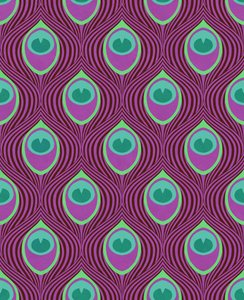 Pfau Magenta von David Newton