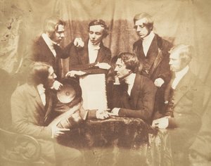 Prof. Fraser, Rev. Welsh, Rev. Hamilton und drei andere Männer