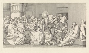 Jeremia vor dem Tempel von David Pièrre Giottino Humbert de Superville