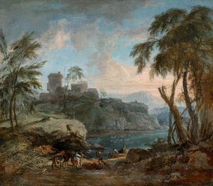 Ideale Landschaft (Abendstimmung)