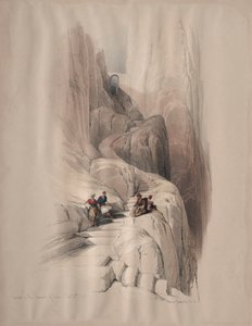 Aufstieg zum Gipfel des Sinai von David Roberts