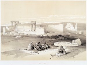 Baalbek im Libanon, Zeichnung vom 05.05.1839 in „Das Heilige Land“, London 1849