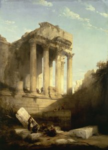 Baalbec - Ruinen des Bacchustempels von David Roberts