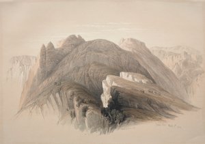 Gebil Hor. Berg Hor, von den Klippen um Petra