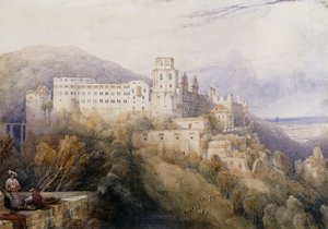 Heidelberg, der Palast der Kurfürsten der Pfalz, 1832 von David Roberts