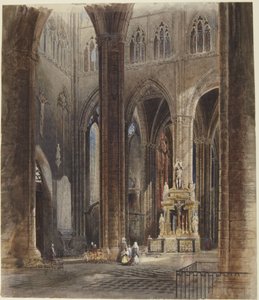 Innenraum der Kathedrale von Amiens von David Roberts
