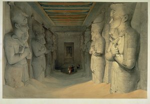 Innenraum des großen Tempels von Abu Simbel