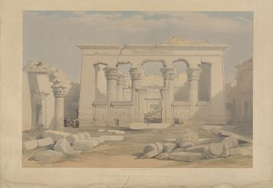 Portikus des Tempels von Kalabsha, Nubien von David Roberts