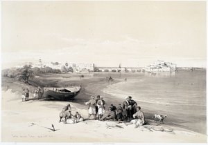 Sidon, Zeichnung vom 28.04.1839 in „Das Heilige Land“, London 1849 von David Roberts
