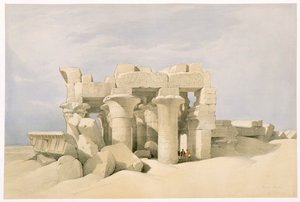 Tempel von Sobek und Horus in Kom Ombo, Ägypten, 19. Jahrhundert von David Roberts