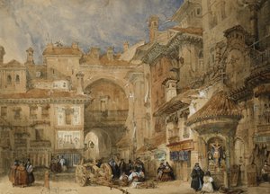 Das Tor der Viva Rambla, Granada, 1834 von David Roberts