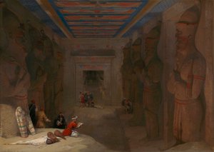 Die Hypostylhalle des Großen Tempels von Abu Simbel, Ägypten