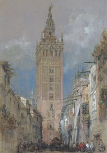 Der maurische Turm in Sevilla, genannt die Giralda, Spanien