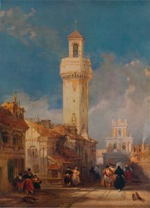 Der Turm der Kirche San Nicolás de la Villa, Córdoba von David Roberts