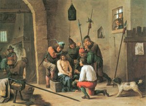 Die Dornenkrönung Mann der Schmerzen von David Teniers the Younger