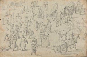Studien von Marktfiguren