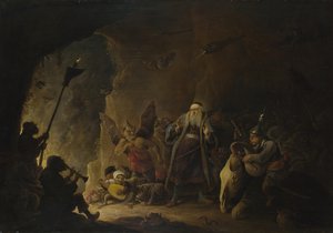 Der reiche Mann wird in die Hölle geführt, um 1647-1648 von David Teniers the Younger